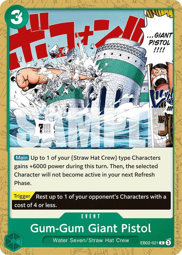 Gum-Gum Giant Pistol EB02-021 Extra Booster: Anime 25th Collection Card