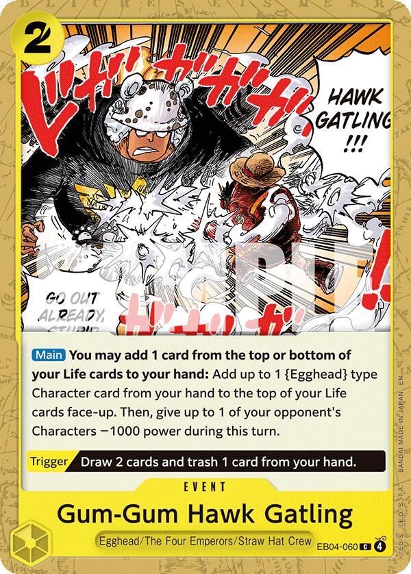 Gum-Gum Hawk Gatling EB04-060 Adventure on Kami's Island Card