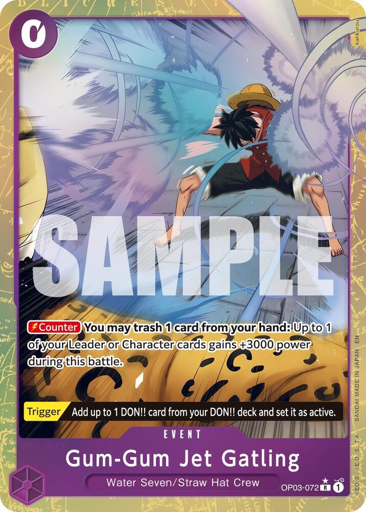 Gum-Gum Jet Gatling (Alternate Art) OP03-072 Premium Booster -The Best- Vol. 2 Card