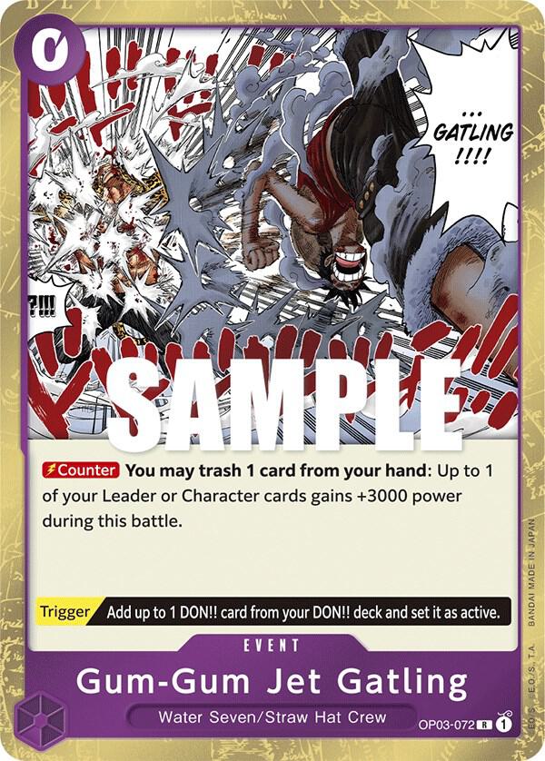 Gum-Gum Jet Gatling OP03-072 Pillars of Strength Card