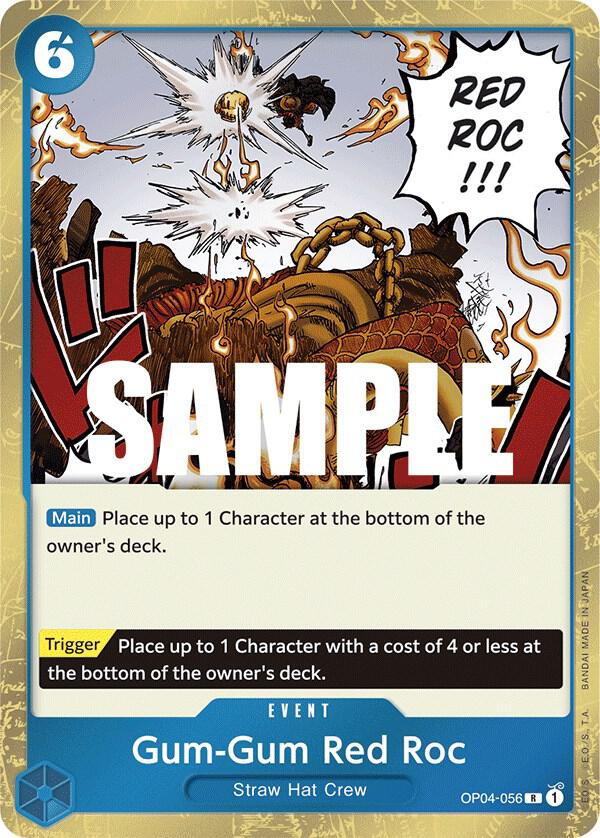 Gum-Gum Red Roc OP04-056 Kingdoms of Intrigue Card