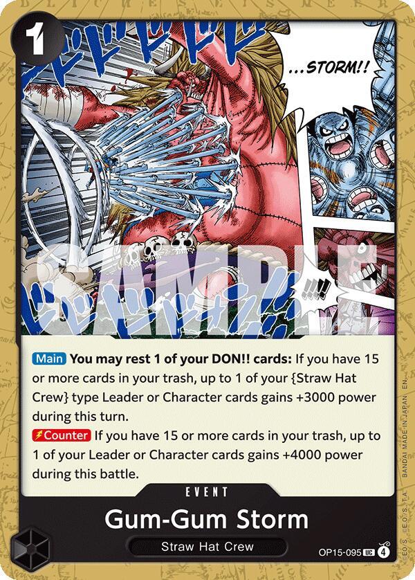 Gum-Gum Storm OP15-095 Adventure on Kami's Island Card