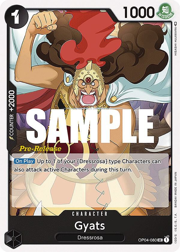 Gyats OP04-080 Kingdoms of Intrigue Pre-Release Cards Card
