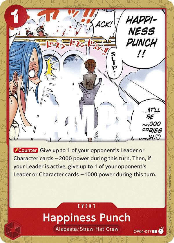 Happiness Punch OP04-017 Kingdoms of Intrigue Card