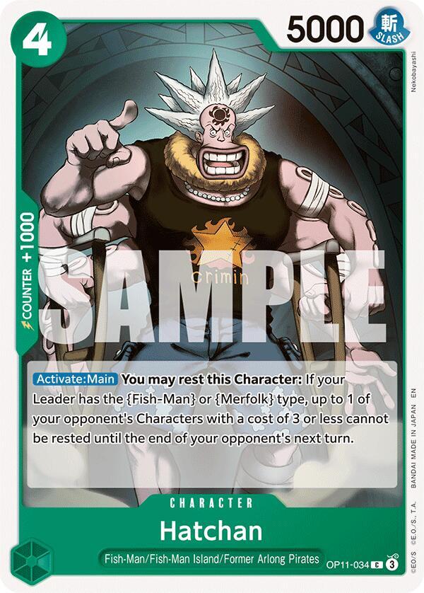 Hatchan OP11-034 A Fist of Divine Speed Card