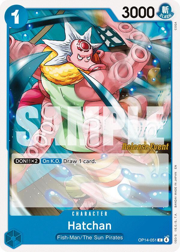 Hatchan OP14-051 The Azure Sea's Seven Release Event Cards Card