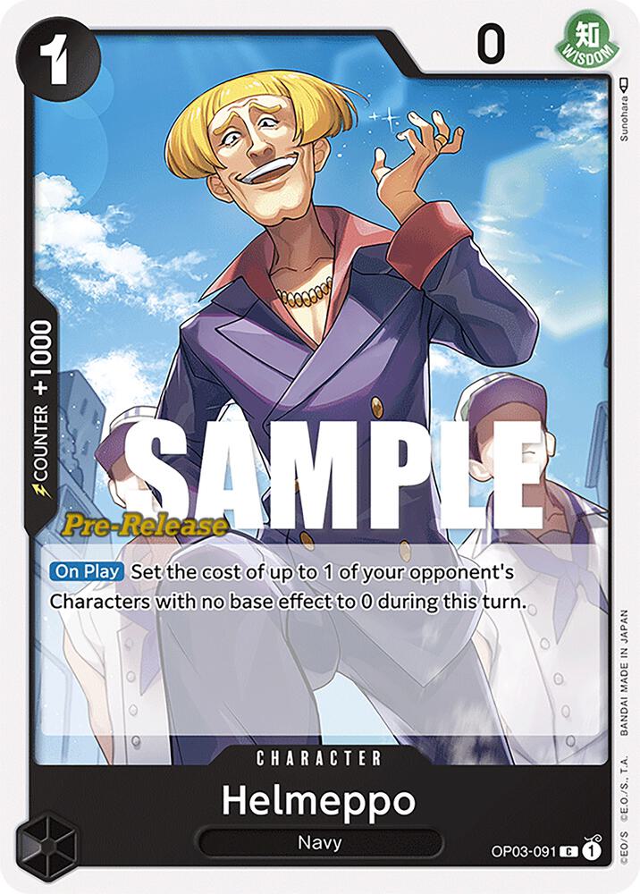 Helmeppo OP03-091 Pillars of Strength Pre-Release Cards Card