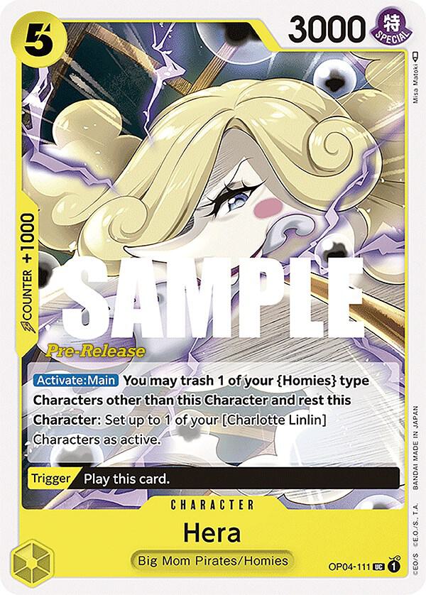 Hera OP04-111 Kingdoms of Intrigue Pre-Release Cards Card