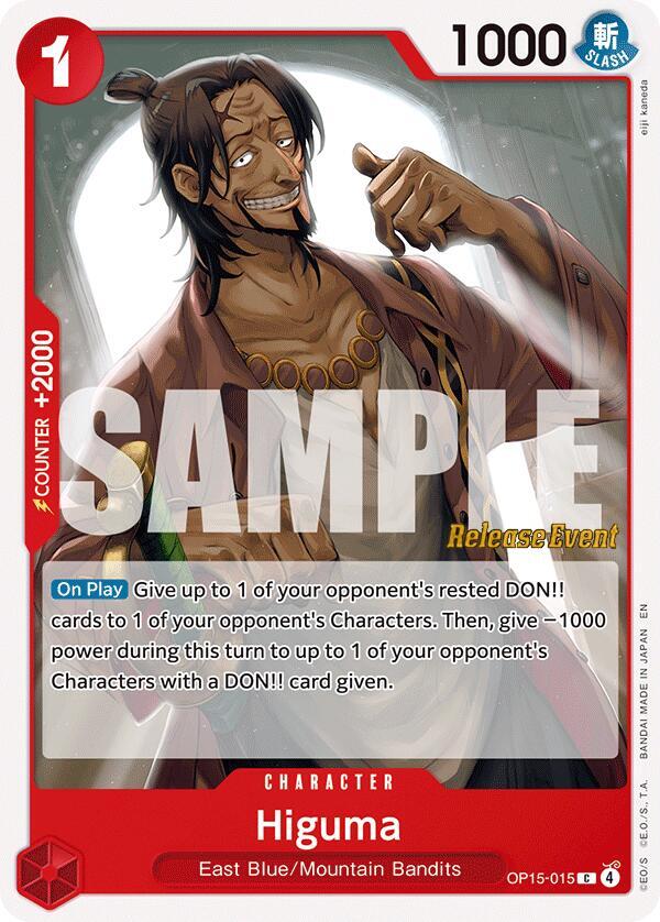 Higuma OP15-015 Adventure on Kami's Island Release Event Cards Card