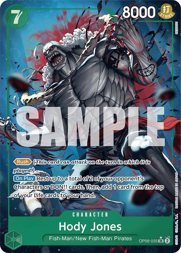 Hody Jones (Alternate Art) OP06-035 Premium Booster -The Best- Card