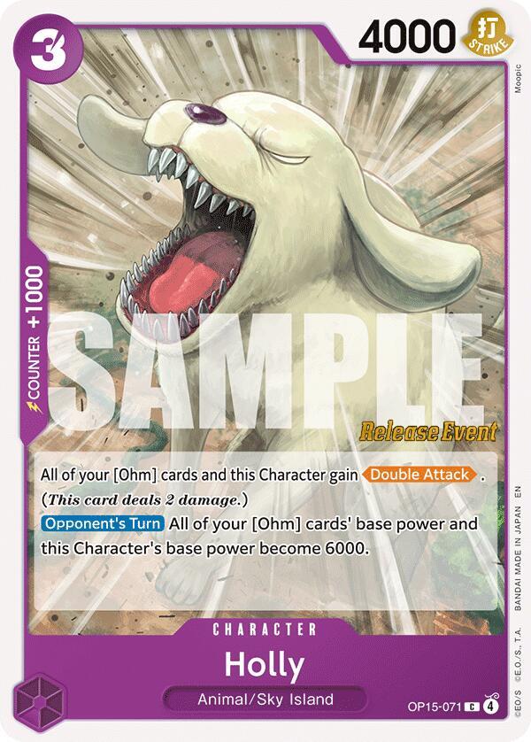 Holly OP15-071 Adventure on Kami's Island Release Event Cards Card