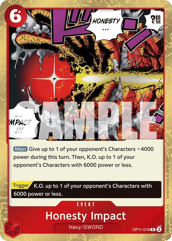 Honesty Impact OP11-018 A Fist of Divine Speed Card