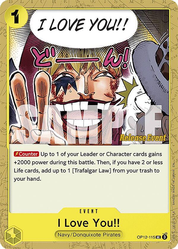 I Love You!! OP12-115 Legacy of the Master Release Event Cards Card