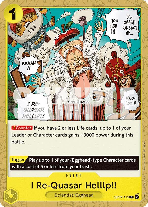 I Re-Quasar Helllp!! OP07-115 500 Years in the Future Card