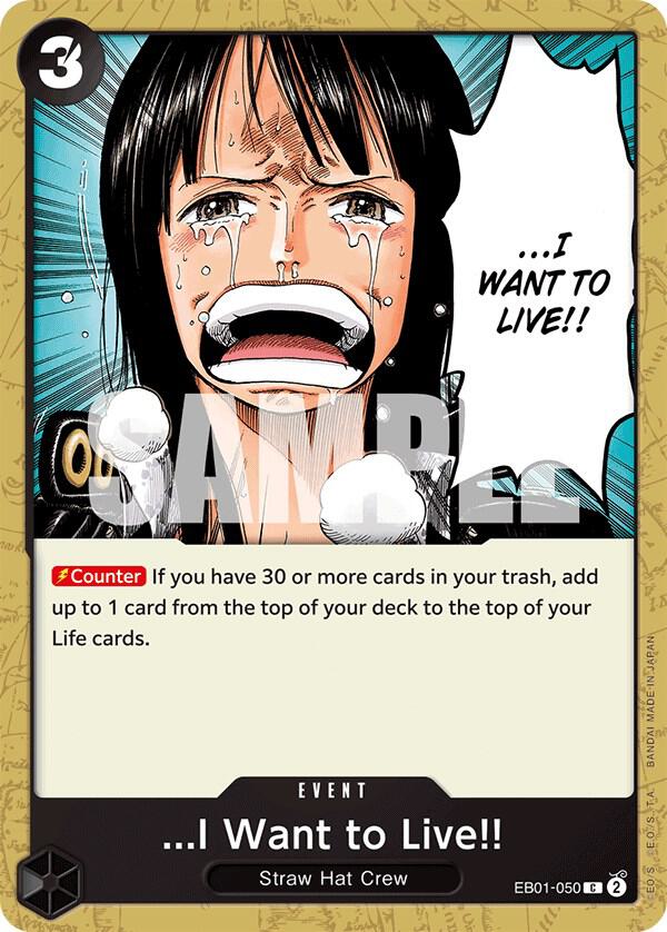 ...I Want to Live!! EB01-050 Extra Booster: Memorial Collection Card