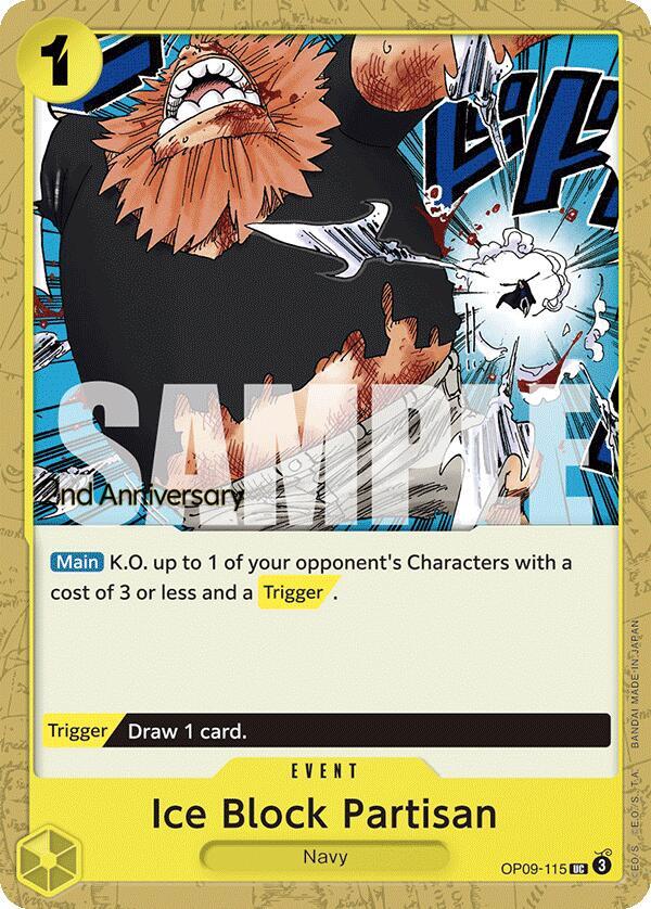 Ice Block Partisan OP09-115 Emperors in the New World: 2nd Anniversary Tournament Cards Card