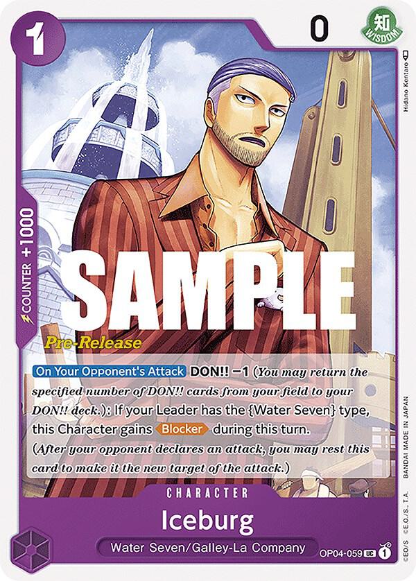Iceburg OP04-059 Kingdoms of Intrigue Pre-Release Cards Card