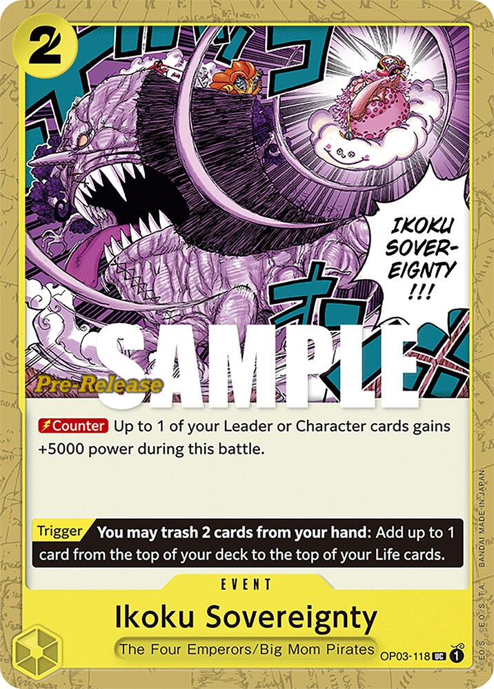 Ikoku Sovereignty OP03-118 Pillars of Strength Pre-Release Cards Card
