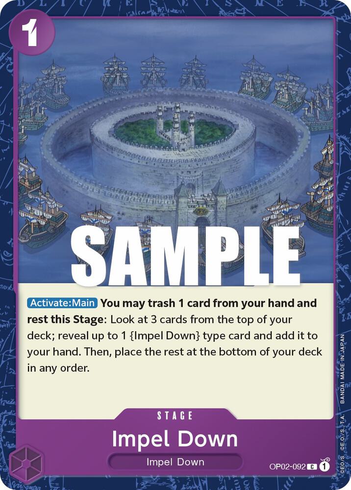 Impel Down OP02-092 Paramount War Card