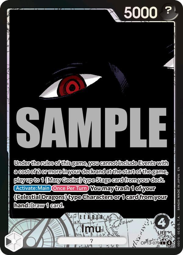 Imu (Alternate Art) OP13-079 Carrying On His Will Card