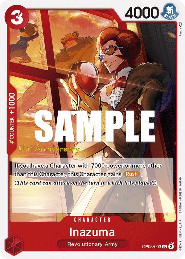 Inazuma OP05-003 Awakening of the New Era: 1st Anniversary Tournament Cards Card