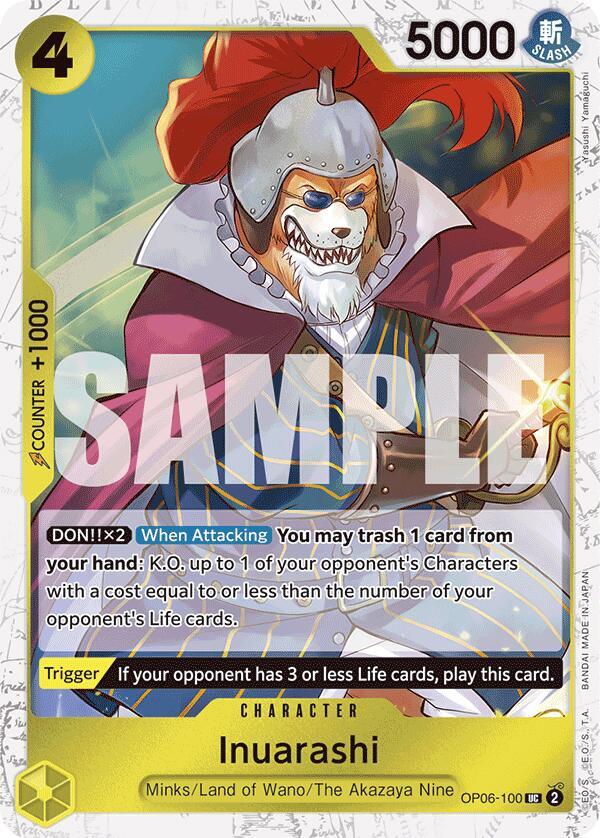 Inuarashi (Jolly Roger Foil) OP06-100 Premium Booster -The Best- Card