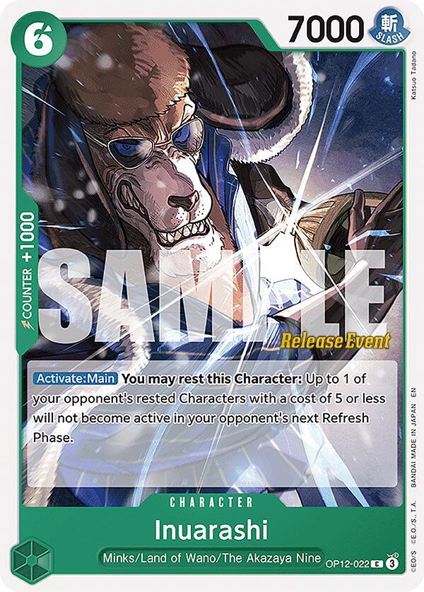 Inuarashi OP12-022 Legacy of the Master Release Event Cards Card
