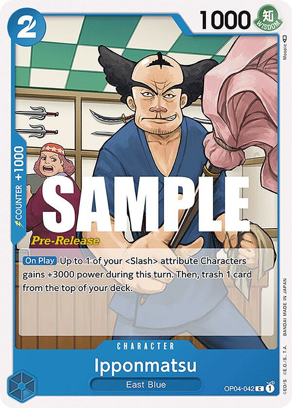 Ipponmatsu OP04-042 Kingdoms of Intrigue Pre-Release Cards Card