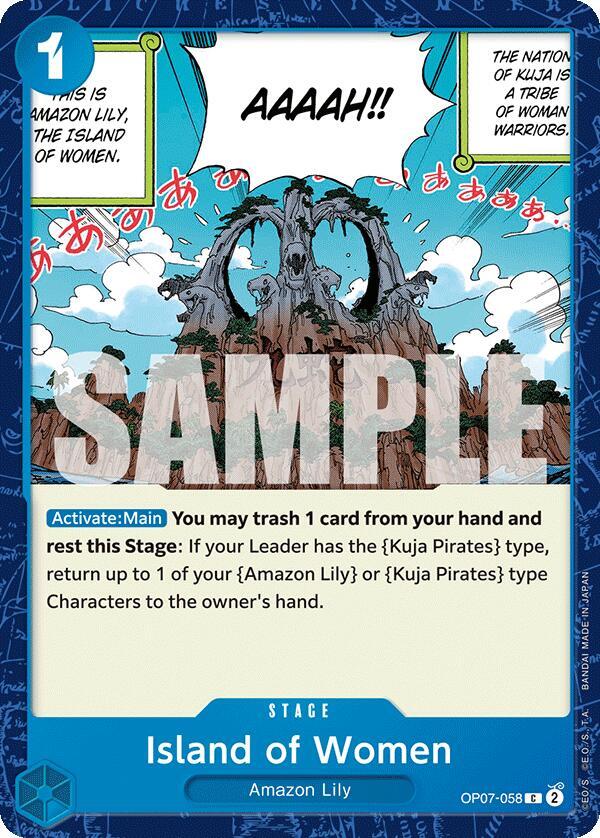 Island of Women OP07-058 500 Years in the Future Card