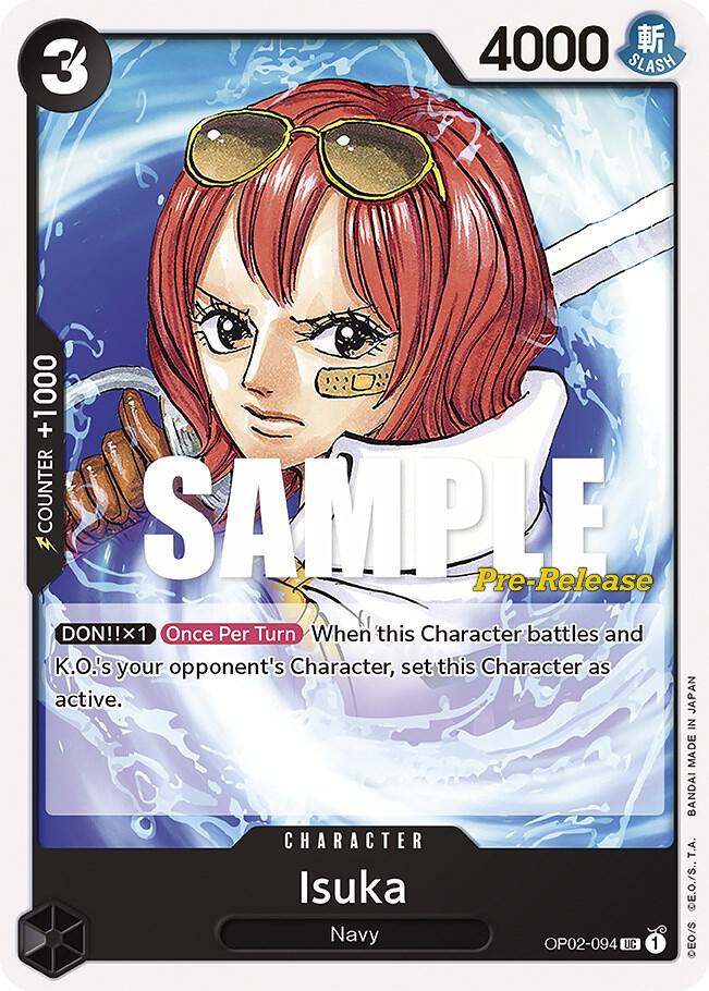 Isuka OP02-094 Paramount War Pre-Release Cards Card