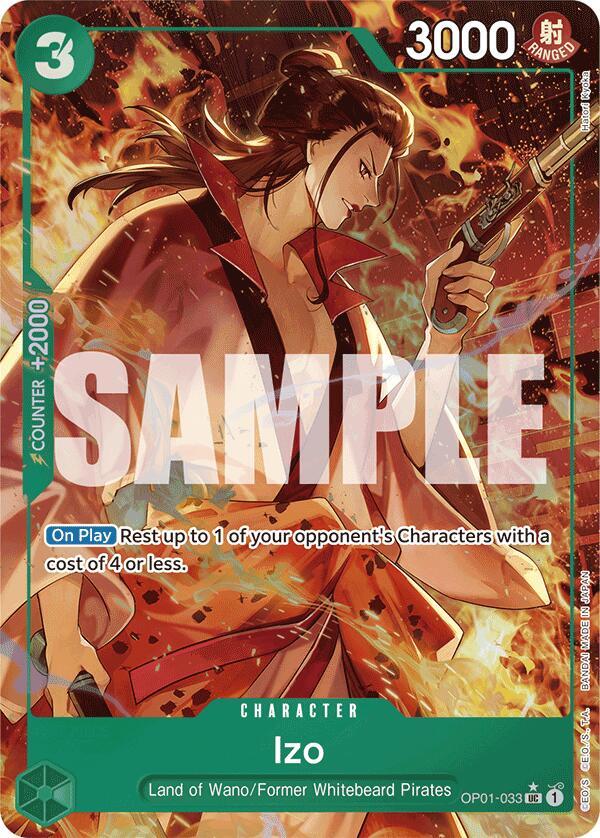 Izo (OP01-033) (Alternate Art) OP01-033 Premium Booster -The Best- Card