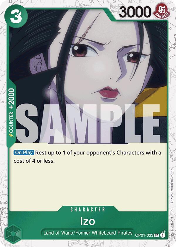 Izo (OP01-033) (Jolly Roger Foil) OP01-033 Premium Booster -The Best- Card