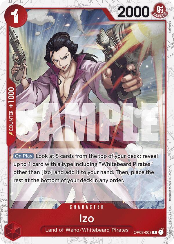 Izo (OP03-003) (Jolly Roger Foil) OP03-003 Premium Booster -The Best- Card