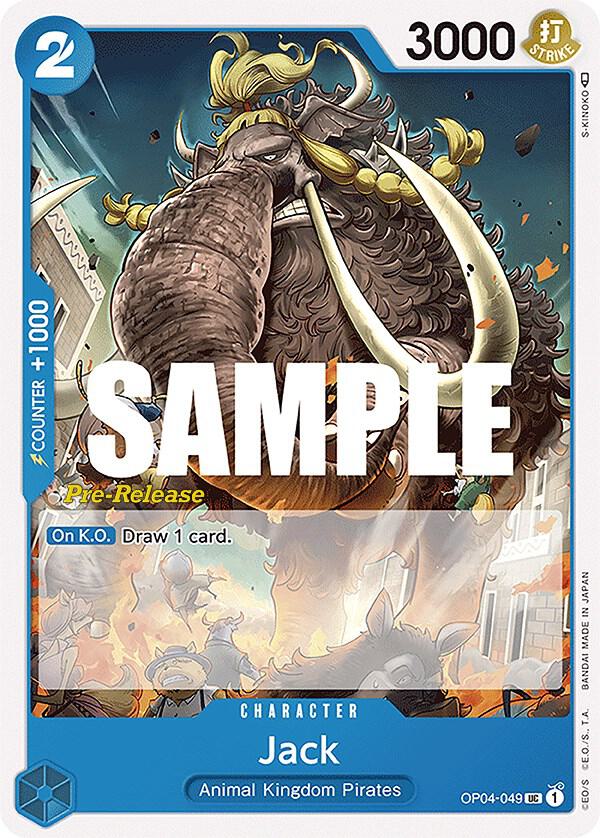 Jack OP04-049 Kingdoms of Intrigue Pre-Release Cards Card