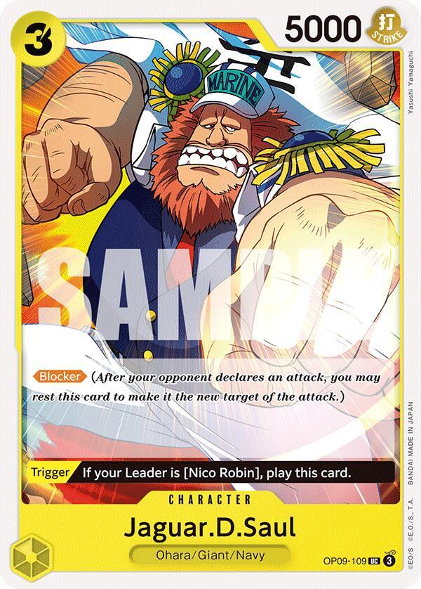 Jaguar.D.Saul OP09-109 Emperors in the New World Card