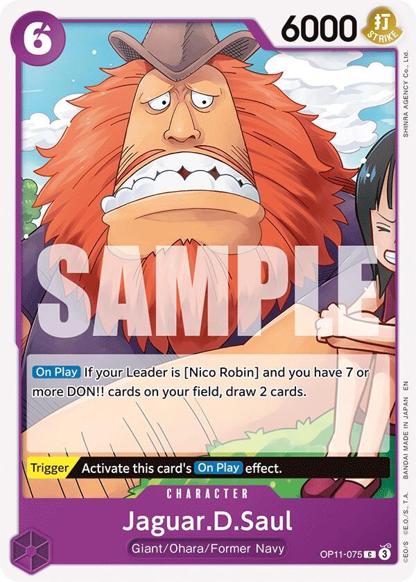 Jaguar.D.Saul OP11-075 A Fist of Divine Speed Card