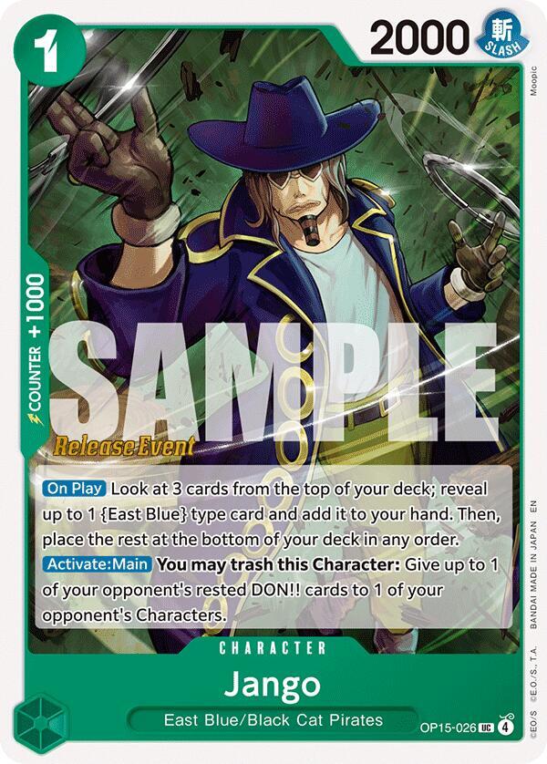 Jango OP15-026 Adventure on Kami's Island Release Event Cards Card