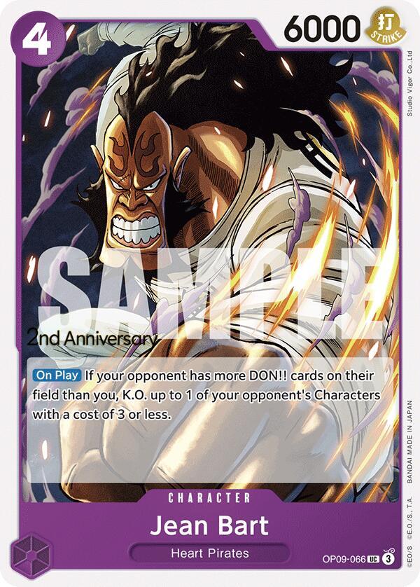 Jean Bart OP09-066 Emperors in the New World: 2nd Anniversary Tournament Cards Card