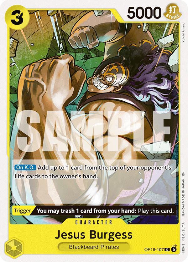 Jesus Burgess OP16-107 The Time of Battle Card