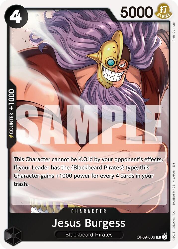 Jesus Burgess (Reprint) OP09-086 Premium Booster -The Best- Vol. 2 Card