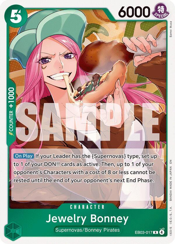 Jewelry Bonney EB03-017 Extra Booster: One Piece Heroines Edition Card