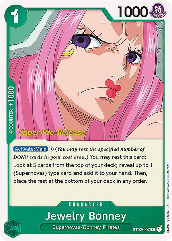 Jewelry Bonney ST02-007 Super Pre-Release Starter Deck 2: Worst Generation Card