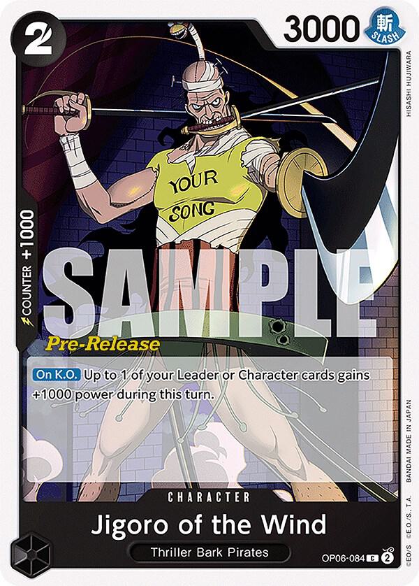 Jigoro of the Wind OP06-084 Wings of the Captain Pre-Release Cards Card