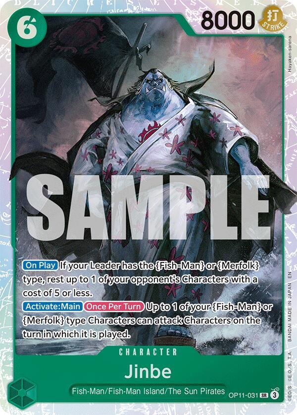 Jinbe (031) OP11-031 A Fist of Divine Speed Card
