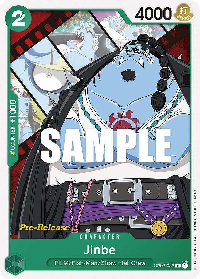 Jinbe OP02-033 Paramount War Pre-Release Cards Card