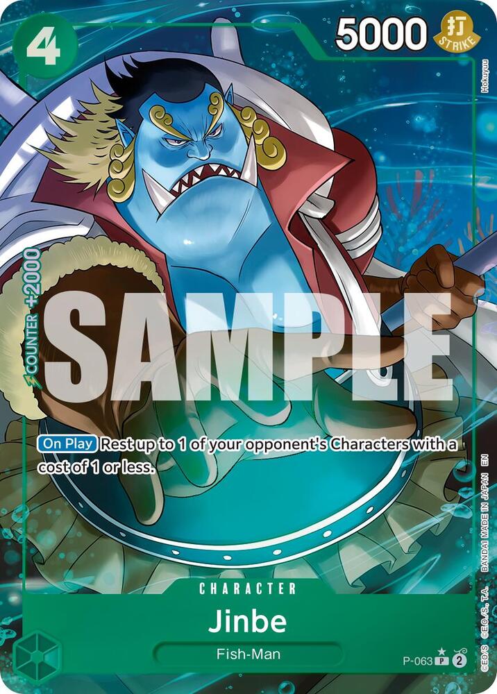 Jinbe - P-063 (Alternate Art) P-063 Premium Booster -The Best- Vol. 2 Card