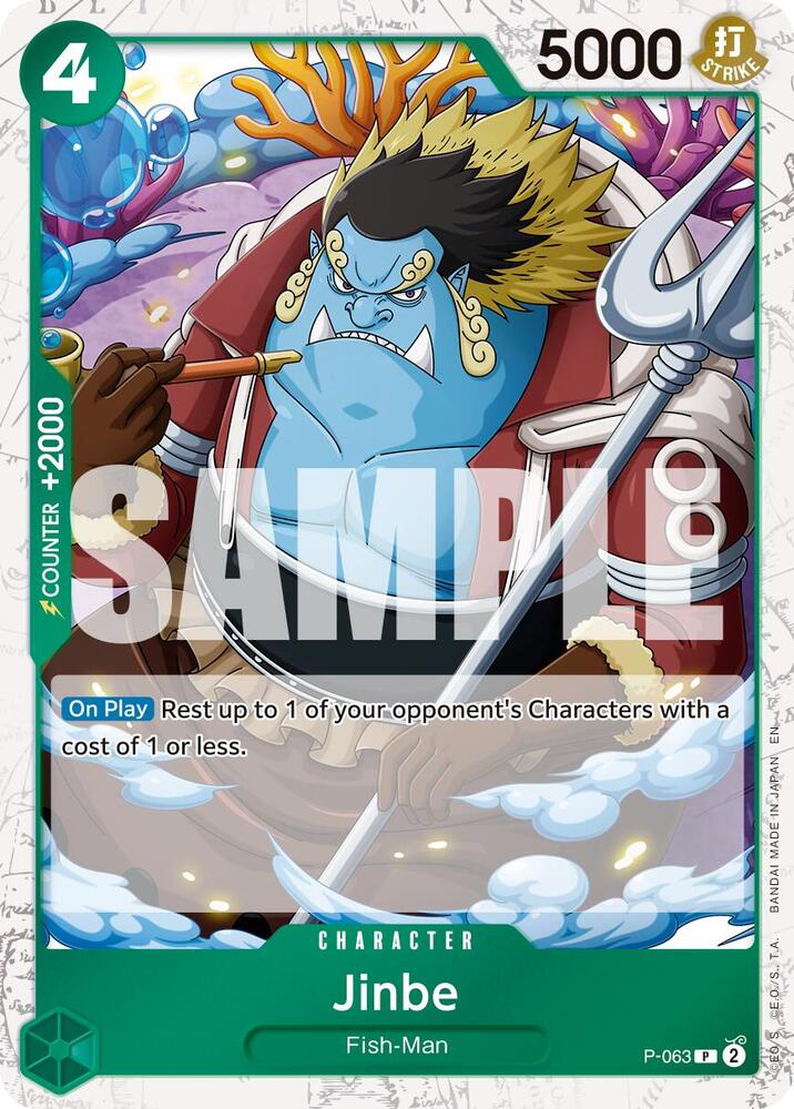 Jinbe - P-063 (Pirate Foil) P-063 Premium Booster -The Best- Vol. 2 Card