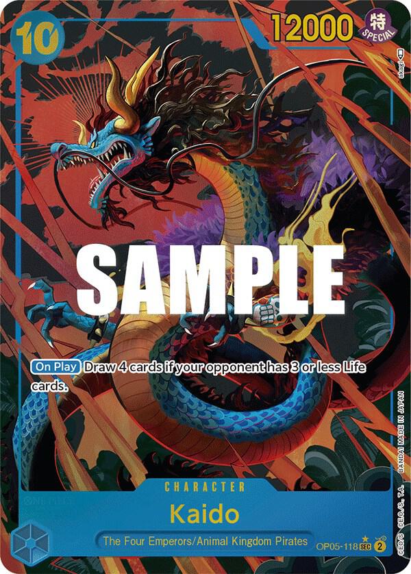 Kaido (118) (Alternate Art) OP05-118 Awakening of the New Era Card