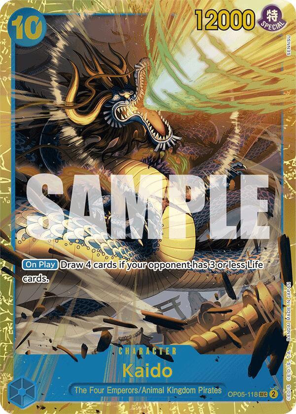 Kaido (OP05-118) (Reprint) OP05-118 Premium Booster -The Best- Card