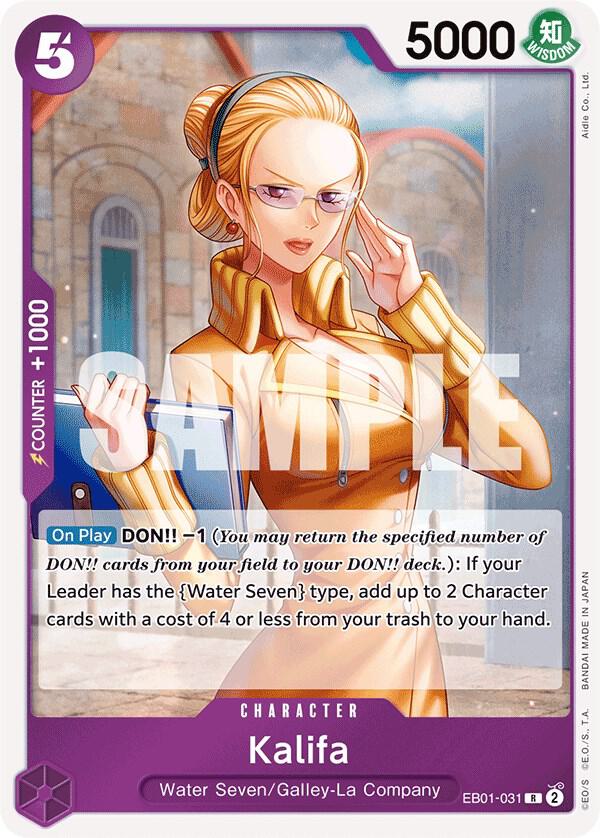 Kalifa EB01-031 Extra Booster: Memorial Collection Card